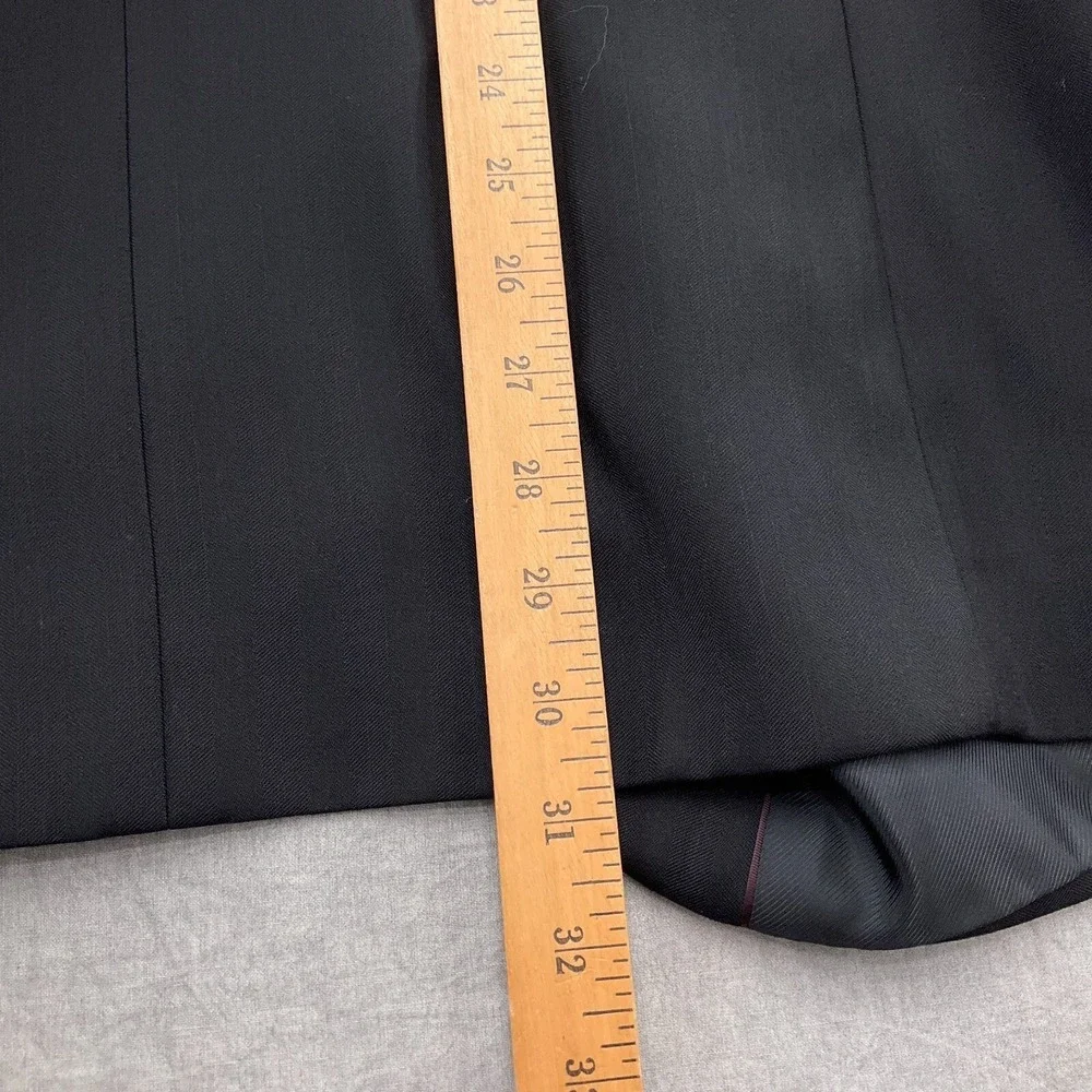 Caravelli Blazer Mens 36R Black Herrigbone Superior 150s High Tech Italian